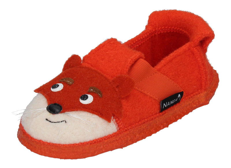 NANGA Kinderschuhe - Hausschuhe FOX - orange-0