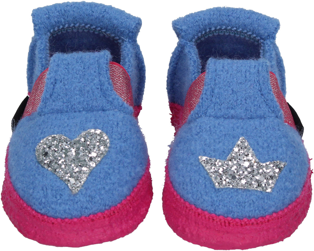 NANGA Kinderschuhe - Hausschuhe HEARTBREAK - blau-5