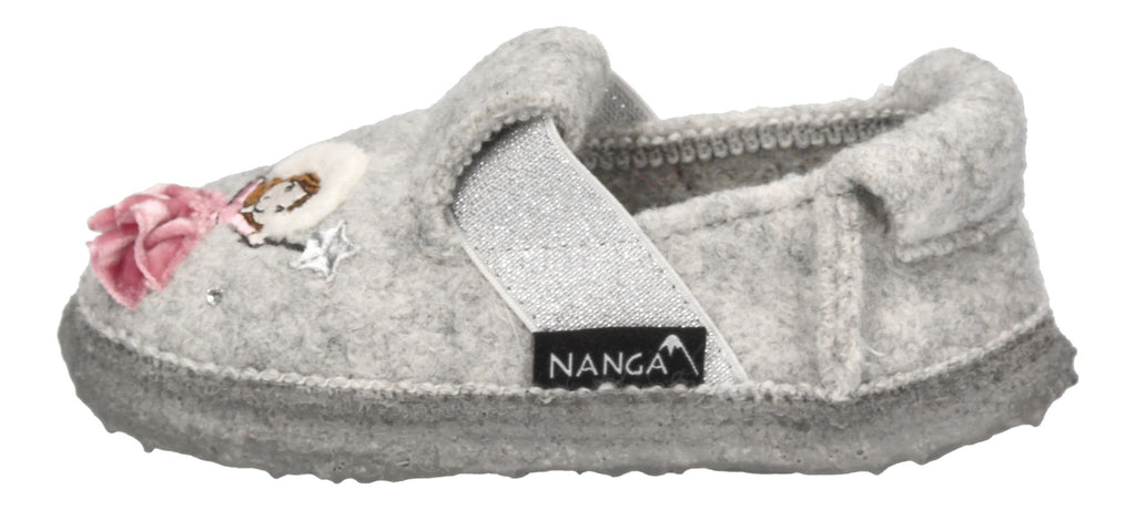 NANGA Kinderschuhe - Hausschuhe ICE PRINCESS - hellgrau-1