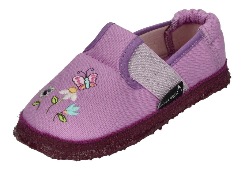 NANGA Kinderschuhe - Hausschuhe KLEINE FEE - flieder-0