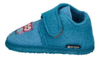 NANGA Kinderschuhe - Hausschuhe LITTLE OWLS - türkis-1
