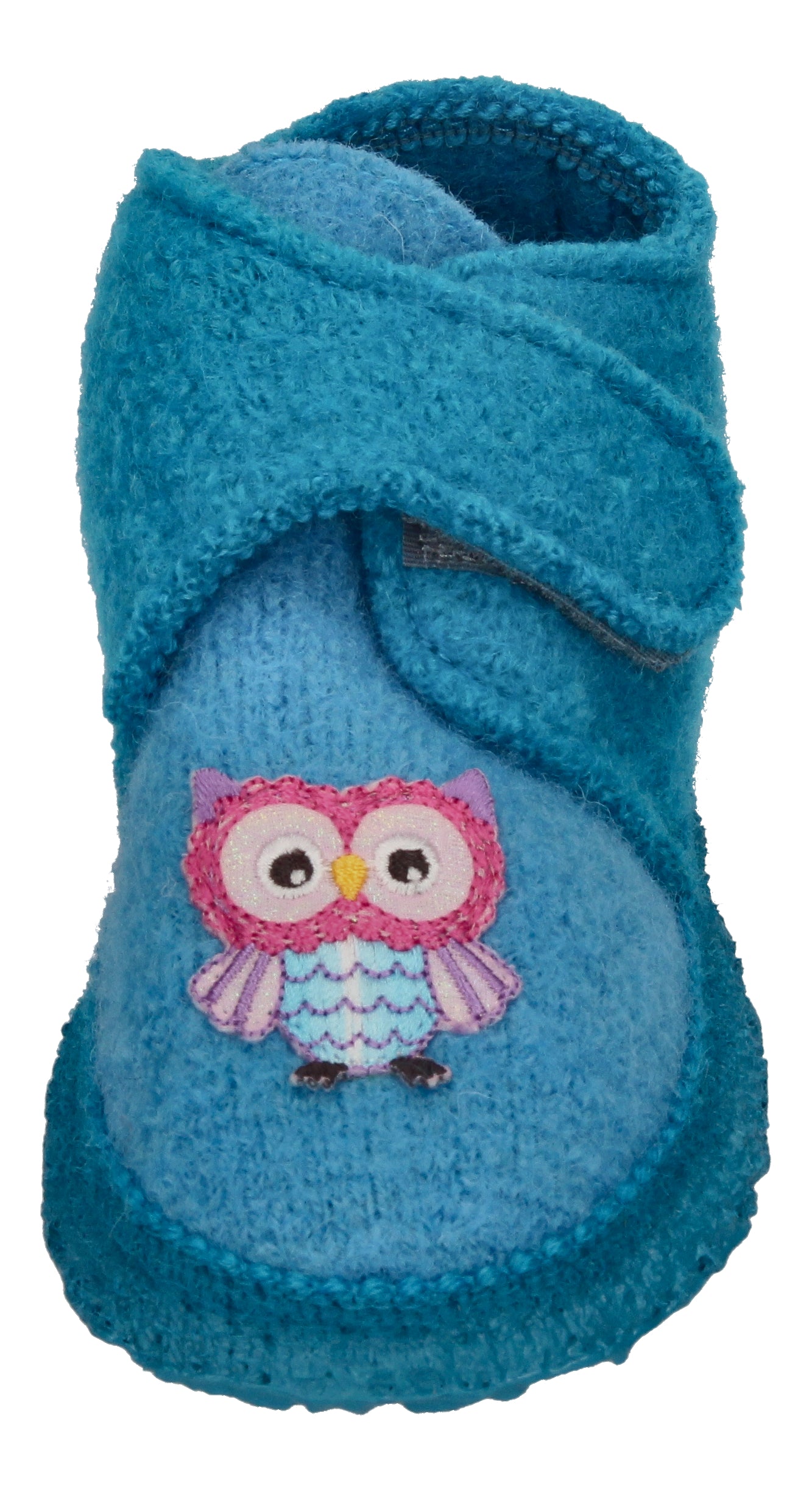 NANGA Kinderschuhe - Hausschuhe LITTLE OWLS - türkis-2