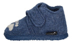 NANGA Kinderschuhe - Hausschuhe LITTLE POLAR BEAR blau-1