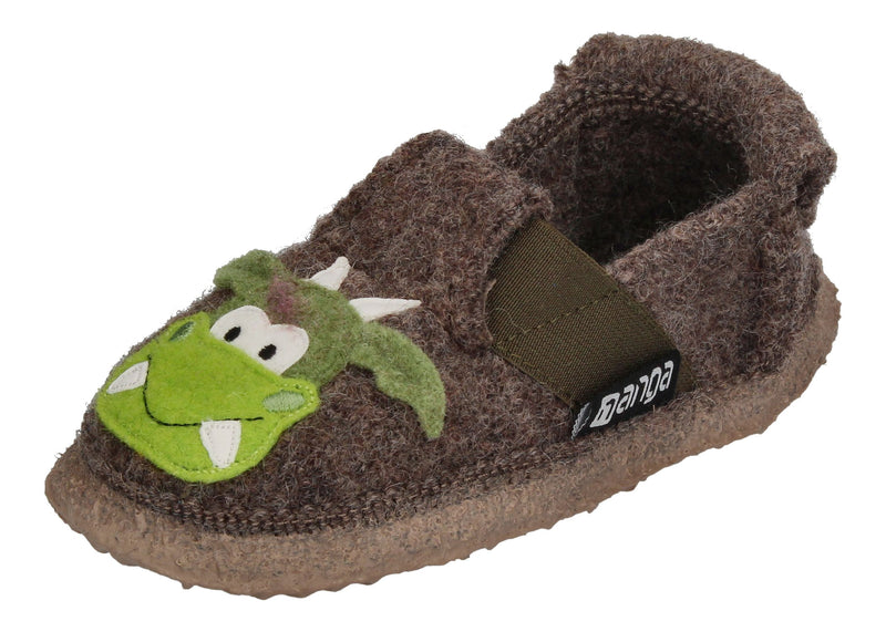 NANGA Kinderschuhe - Hausschuhe MAGIC DRAGON - braun-0