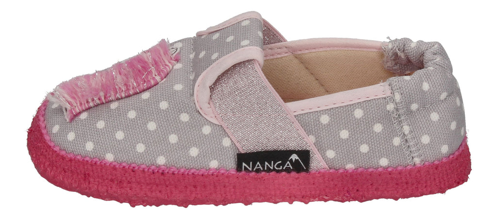 NANGA Kinderschuhe - Hausschuhe PFERDCHEN  - hellgrau-1