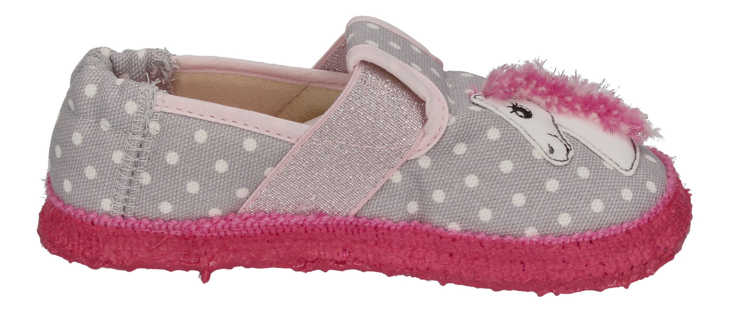 NANGA Kinderschuhe - Hausschuhe PFERDCHEN  - hellgrau-3