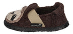 NANGA Kinderschuhe - Hausschuhe SHAGGY SLOTH - braun-1