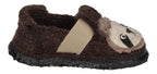 NANGA Kinderschuhe - Hausschuhe SHAGGY SLOTH - braun-3