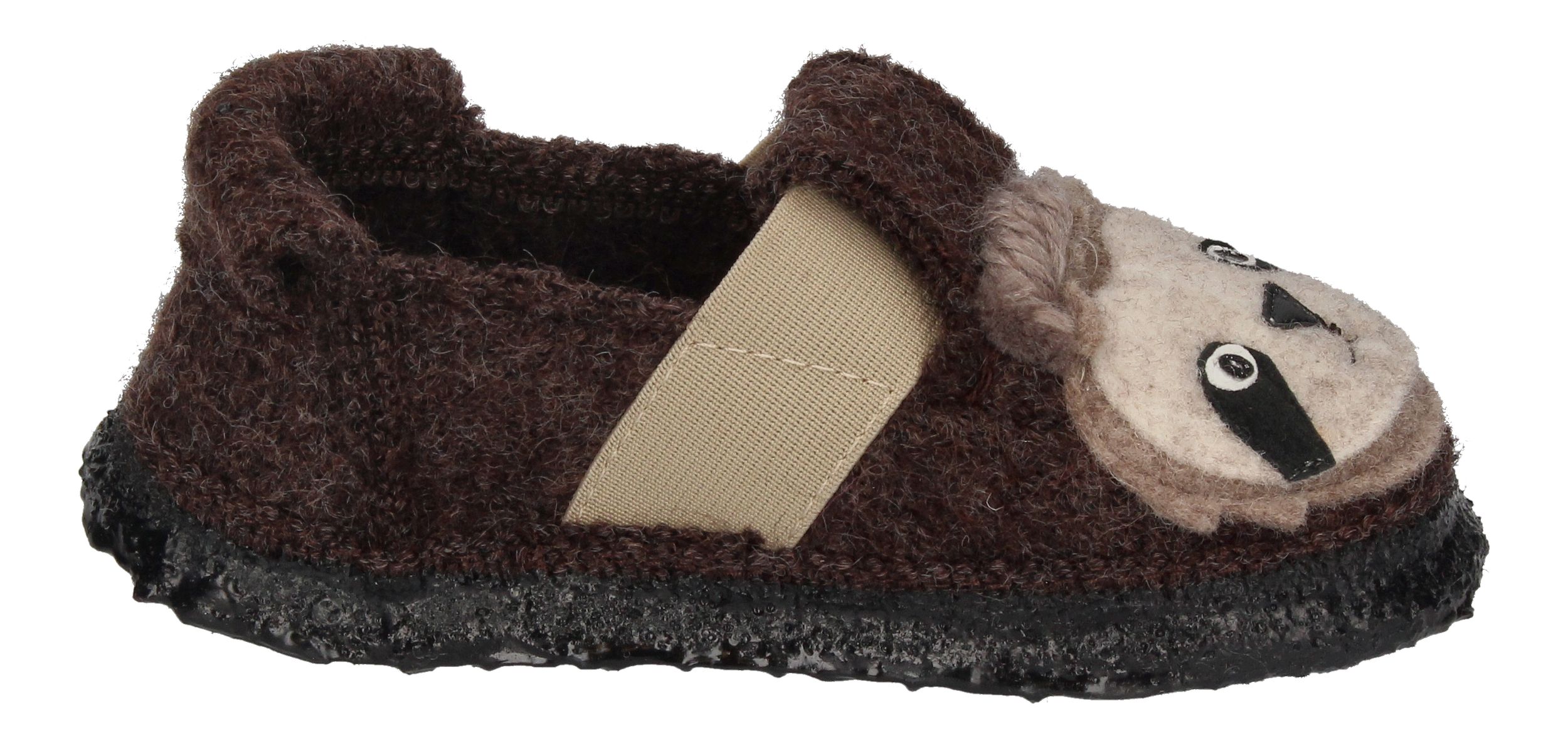 NANGA Kinderschuhe - Hausschuhe SHAGGY SLOTH - braun-3
