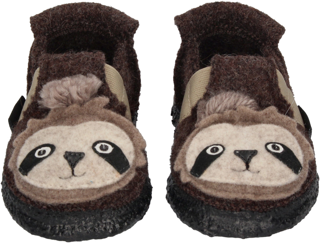 NANGA Kinderschuhe - Hausschuhe SHAGGY SLOTH - braun-5