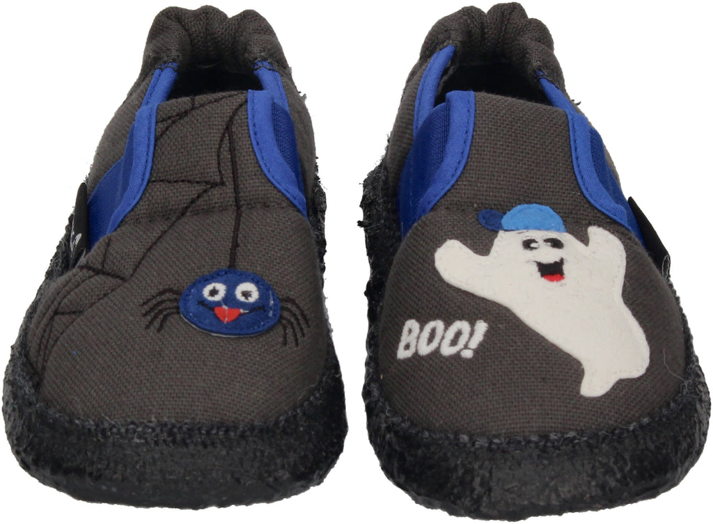 NANGA Kinderschuhe - Hausschuhe SPUKI - dunkelgrau