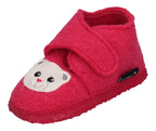NANGA Kinderschuhe - Hausschuhe TEDDY BEAR - fuchsia-0