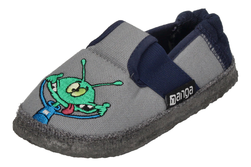 NANGA Kinderschuhe - Hausschuhe UFO - hellgrau
