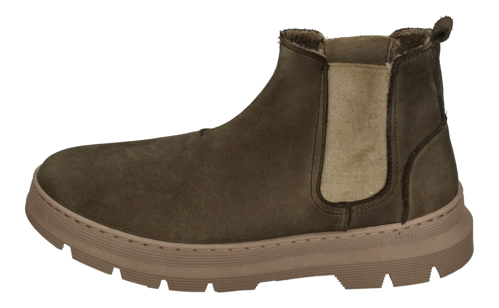NATURAL WORLD Herren Chelsea-Boots PEONIA 7182-878 forest