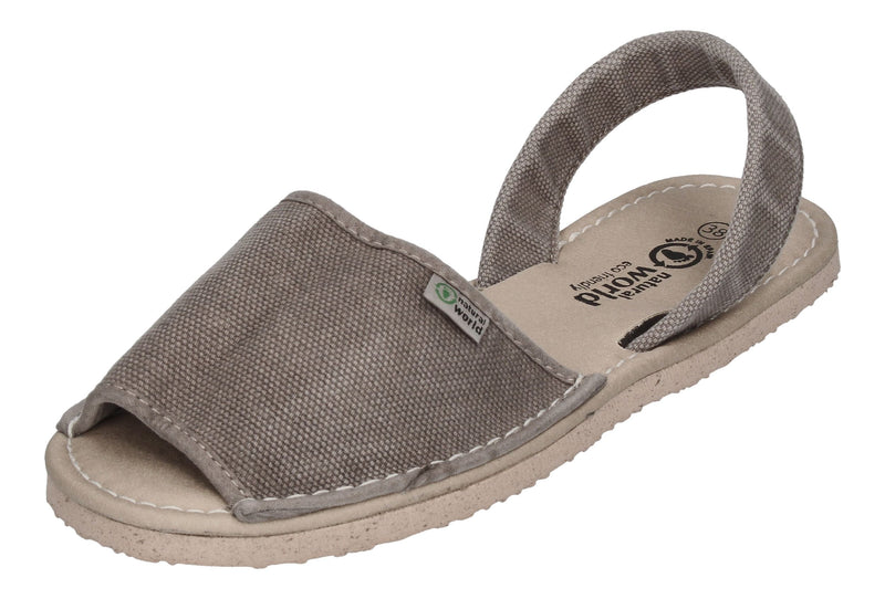 NATURAL WORLD Sandalen MENORQUINA 7291E gris claro 670-0