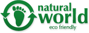 Natural World Eco Logo mit Eco Friendly Schriftzug – shoedeal.de