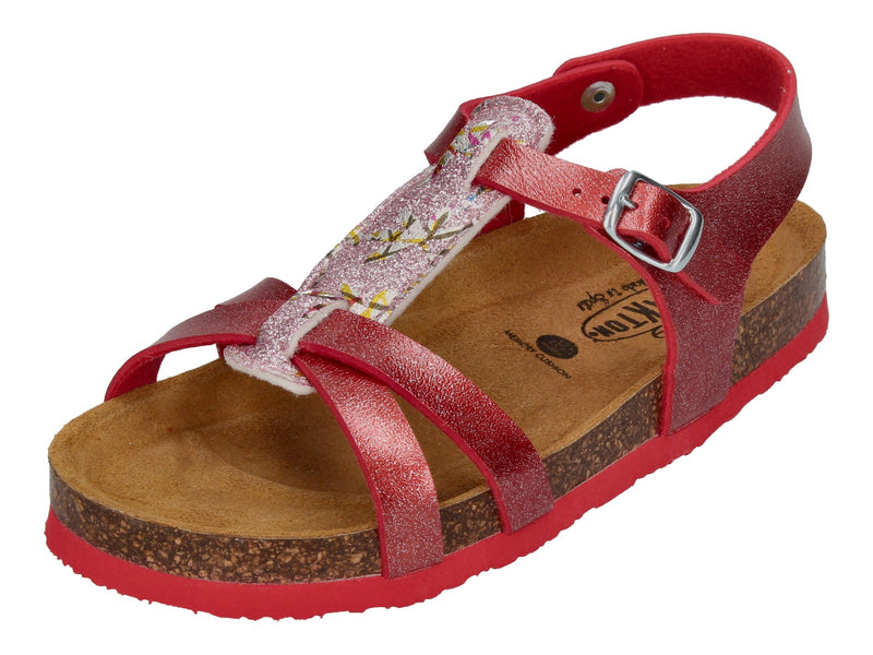 PLAKTON Kinderschuhe - Sandalen CROSS 135384 rojo rosa-0