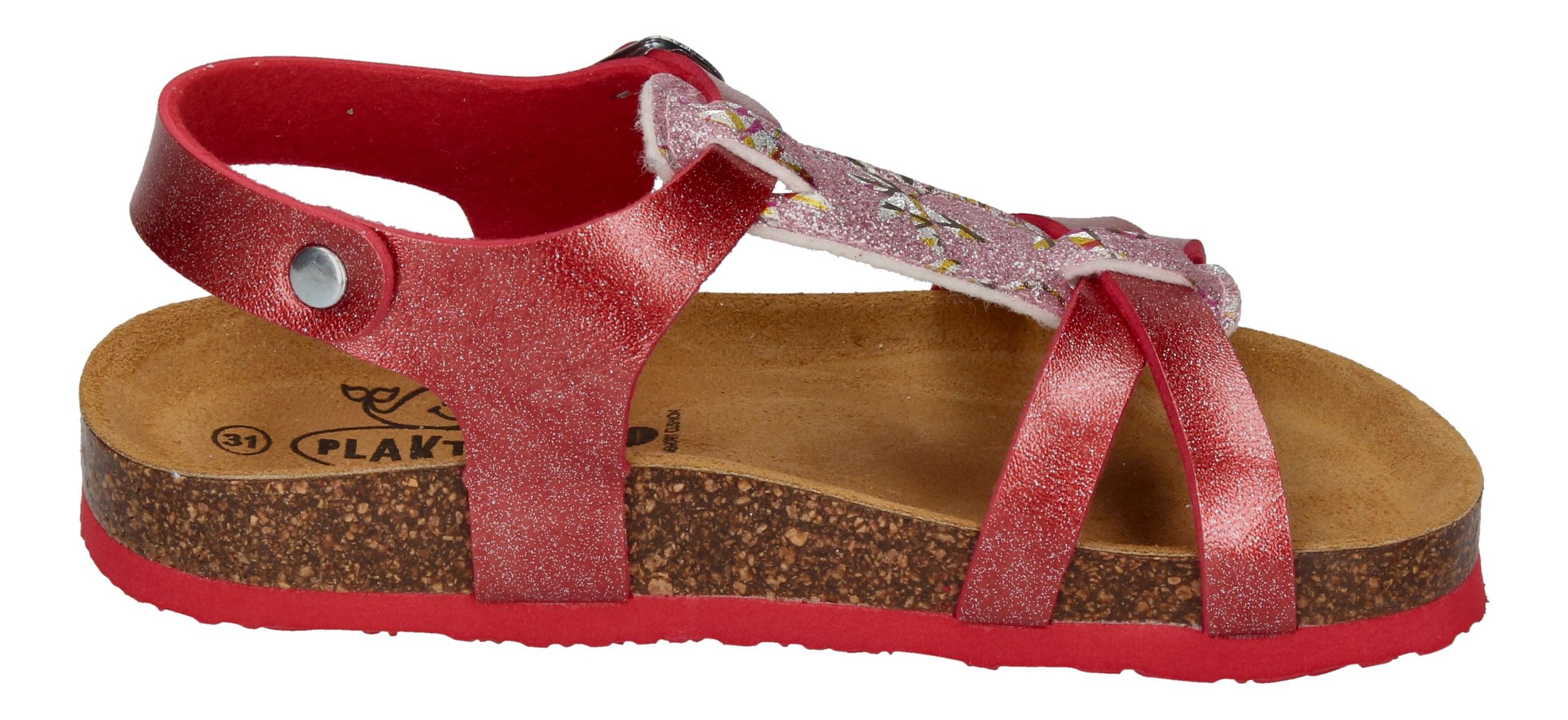 PLAKTON Kinderschuhe - Sandalen CROSS 135384 rojo rosa-3