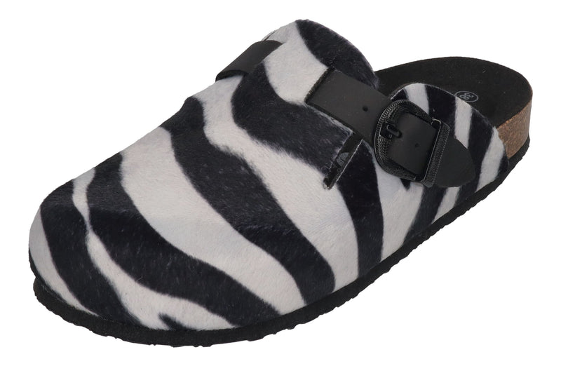 PLAKTON Damenschuhe Clogs BLOGG 181539 zebra negro