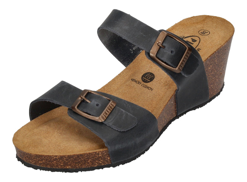 PLAKTON Damenschuhe Pantoletten BARCELONA 881001 marino-0