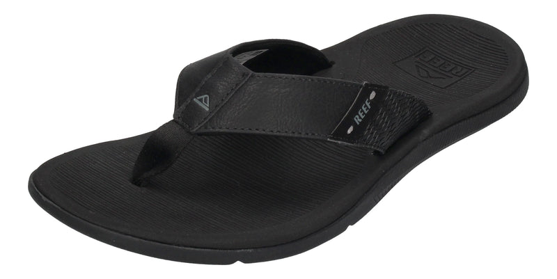REEF Herrenschuhe Zehentrenner - SANTA ANA - all black-0
