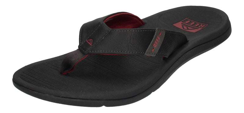 REEF Herrenschuhe Zehentrenner - SANTA ANA - raven red-0