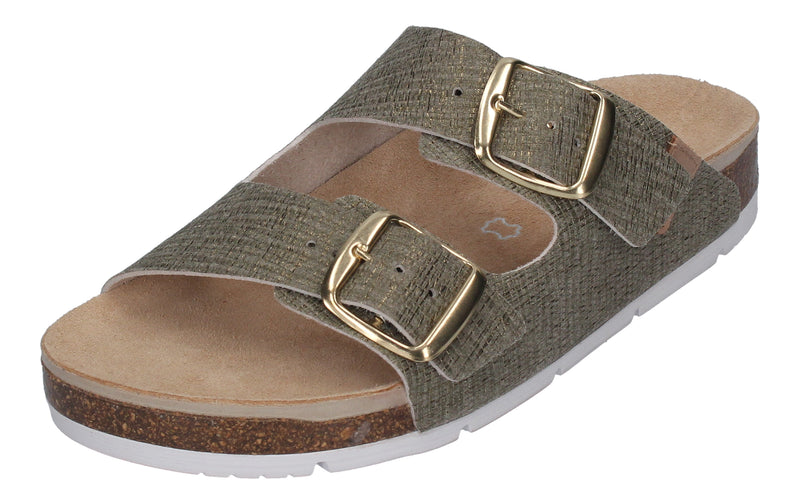 ROHDE Damenschuhe - Pantoletten ELBA 1704-61 - olive-0