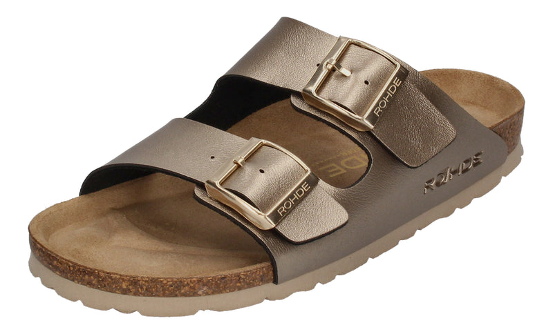 ROHDE Damen - Pantoletten ALBA 5623-37 - messing-0