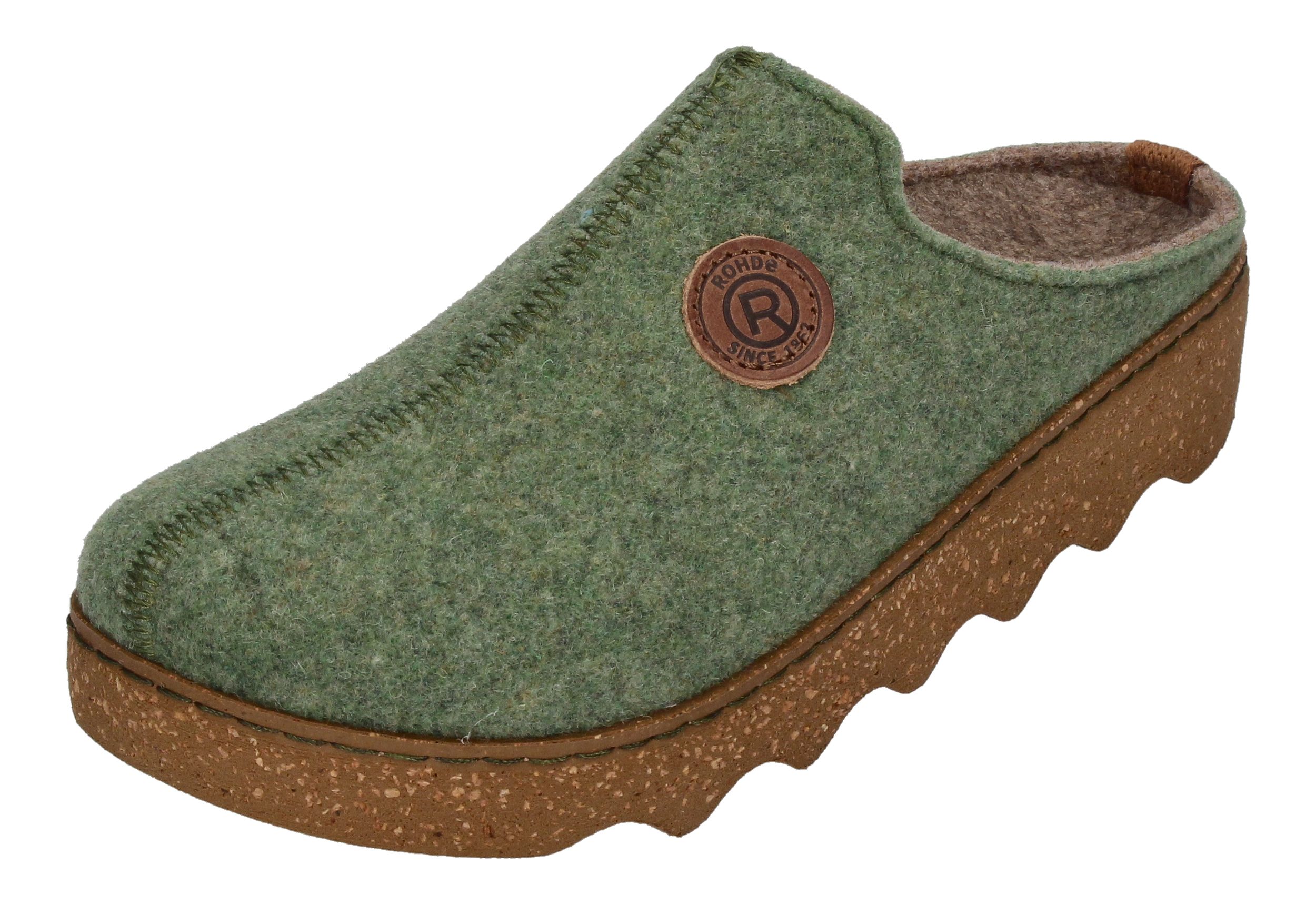 ROHDE Damen Hausschuhe - FOGGIA 6120-62 - pesto-0