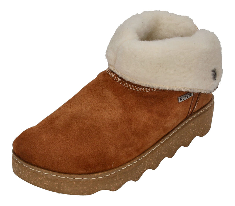 ROHDE Damen Hausschuhe FOGGIA-D 6128-76 cuoio