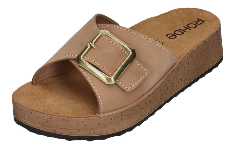 ROHDE Damenschuhe - Pantoletten CORTONA 6215-74 - nuss