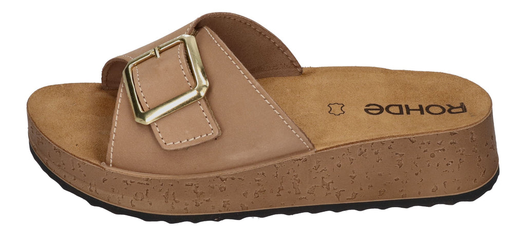 ROHDE Damenschuhe - Pantoletten CORTONA 6215-74 - nuss