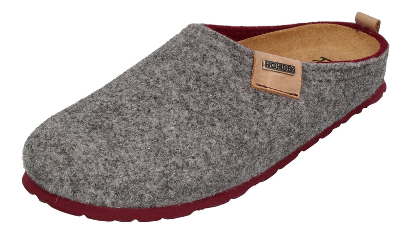 ROHDE Damen - Hausschuhe NAPOLI 6800-80 - Grey-0