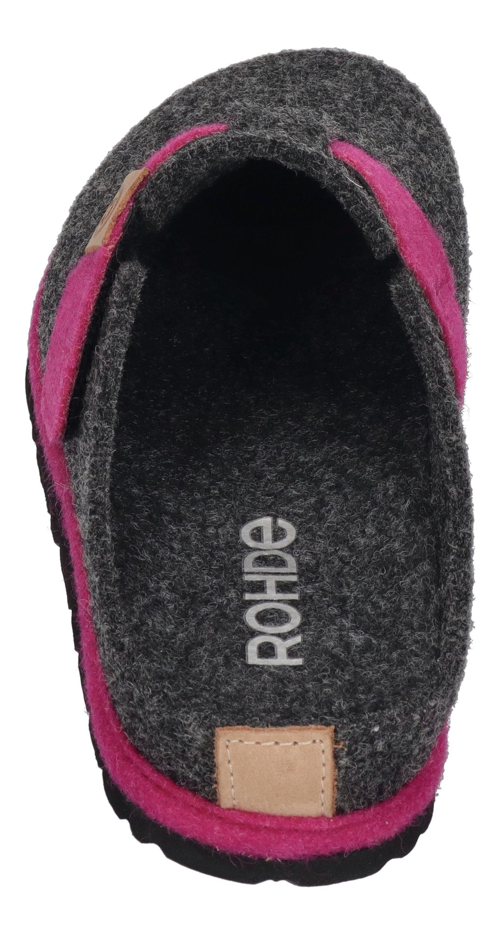 ROHDE Damenschuhe Hausschuhe - D.MERAN 6812 Anthrazit