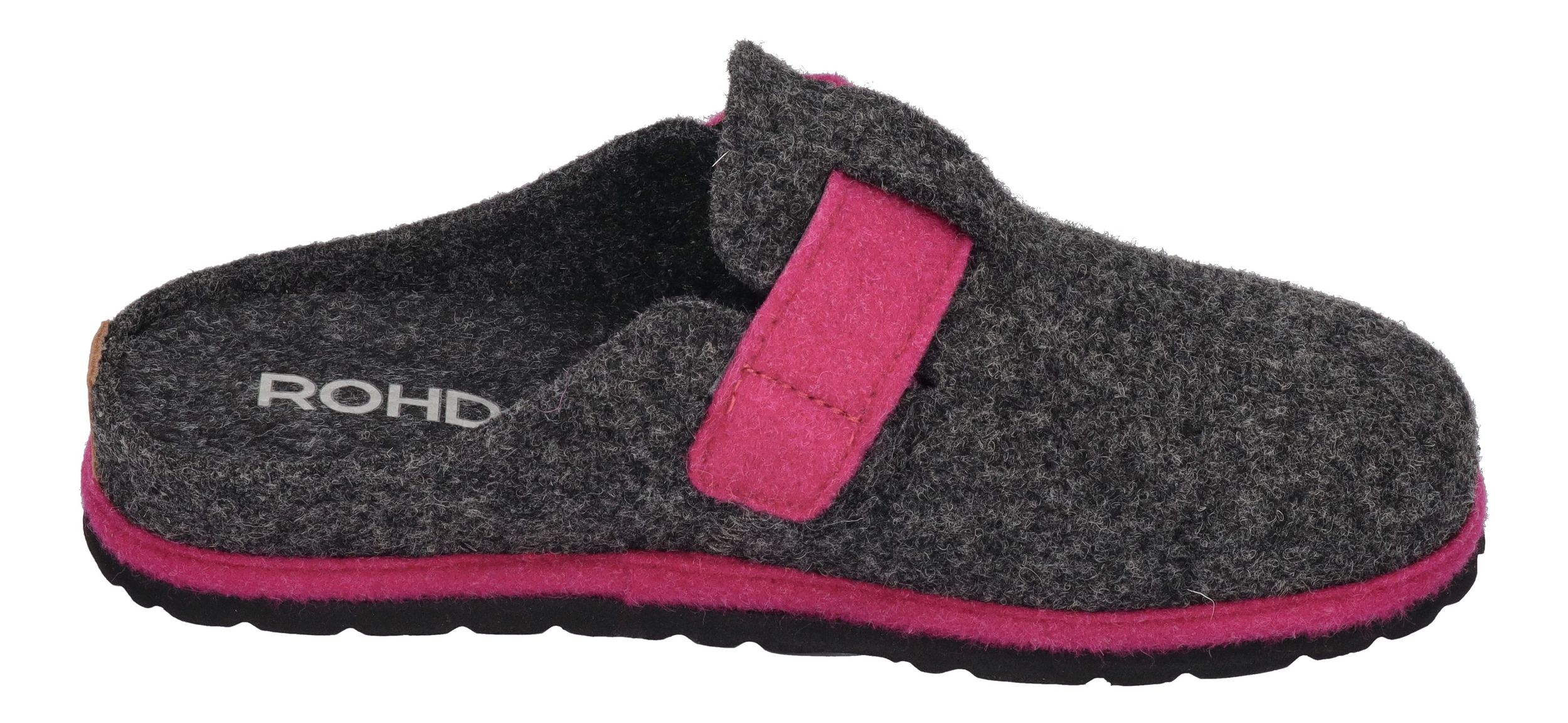 ROHDE Damenschuhe Hausschuhe - D.MERAN 6812 Anthrazit