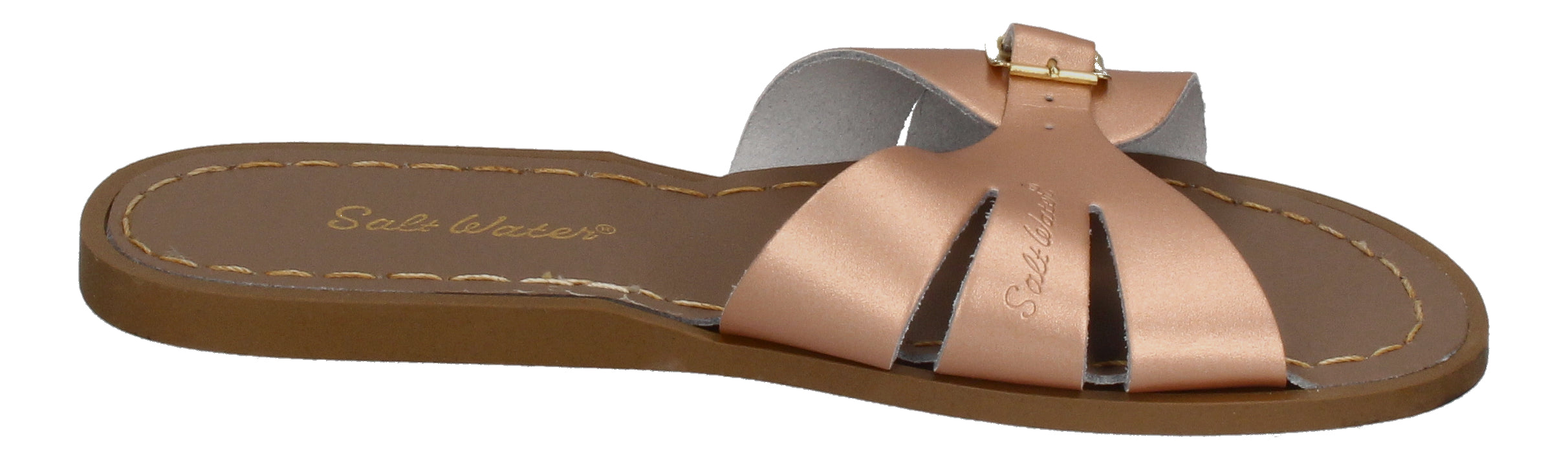 SALT WATER SANDALS - Pantoletten SW C SLIDES - rosegold-3