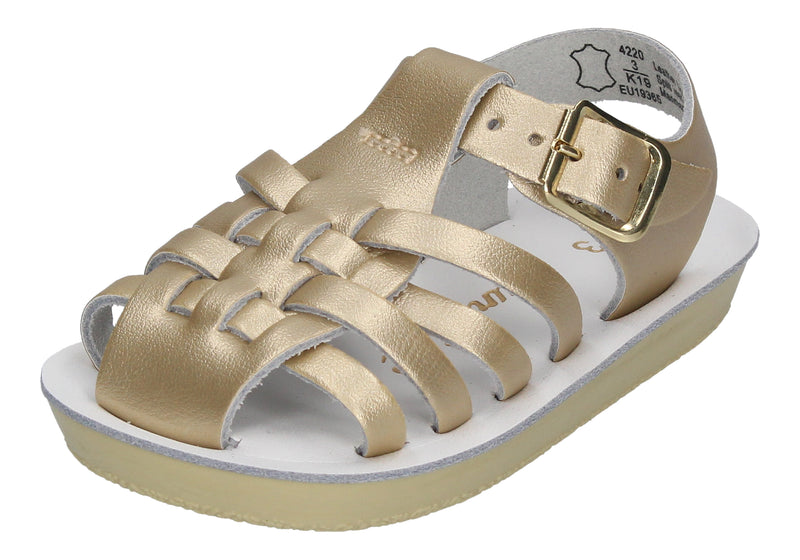 SALT WATER SANDALS Baby Sandalen SAILOR CHILD 4220 gold-0