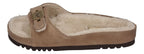 SCHOLL Damenschuhe Pantoletten MEG FUR - taupe-1