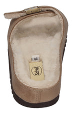 SCHOLL Damenschuhe Pantoletten MEG FUR - taupe-4