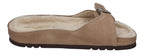 SCHOLL Damenschuhe Pantoletten MEG FUR - taupe-3
