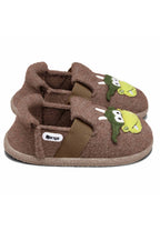 NANGA Kinder Hausschuhe Schurwolle MAGIC DRAGON 2.0 braun