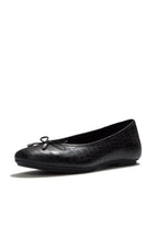 FITFLOP Damen Ballerina DELICATO CROCODILE all black