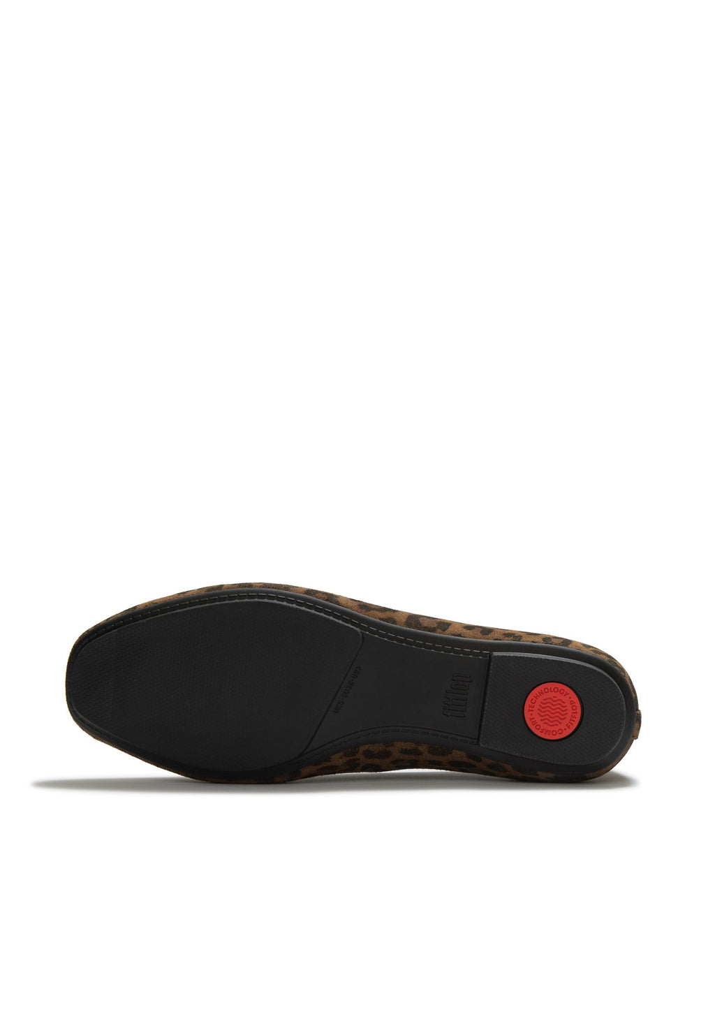 FITFLOP Damen Ballerina DELICATO SUEDE LEO tan black