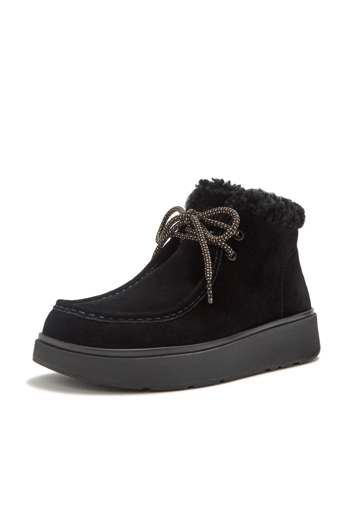 FITFLOP Damen Boot GEN-FF SUEDE SHEAR LACE UP black