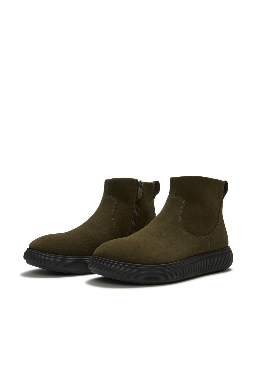 FITFLOP Damen Ankle Boots IQ-COMFF SUEDE ZIP deep olive