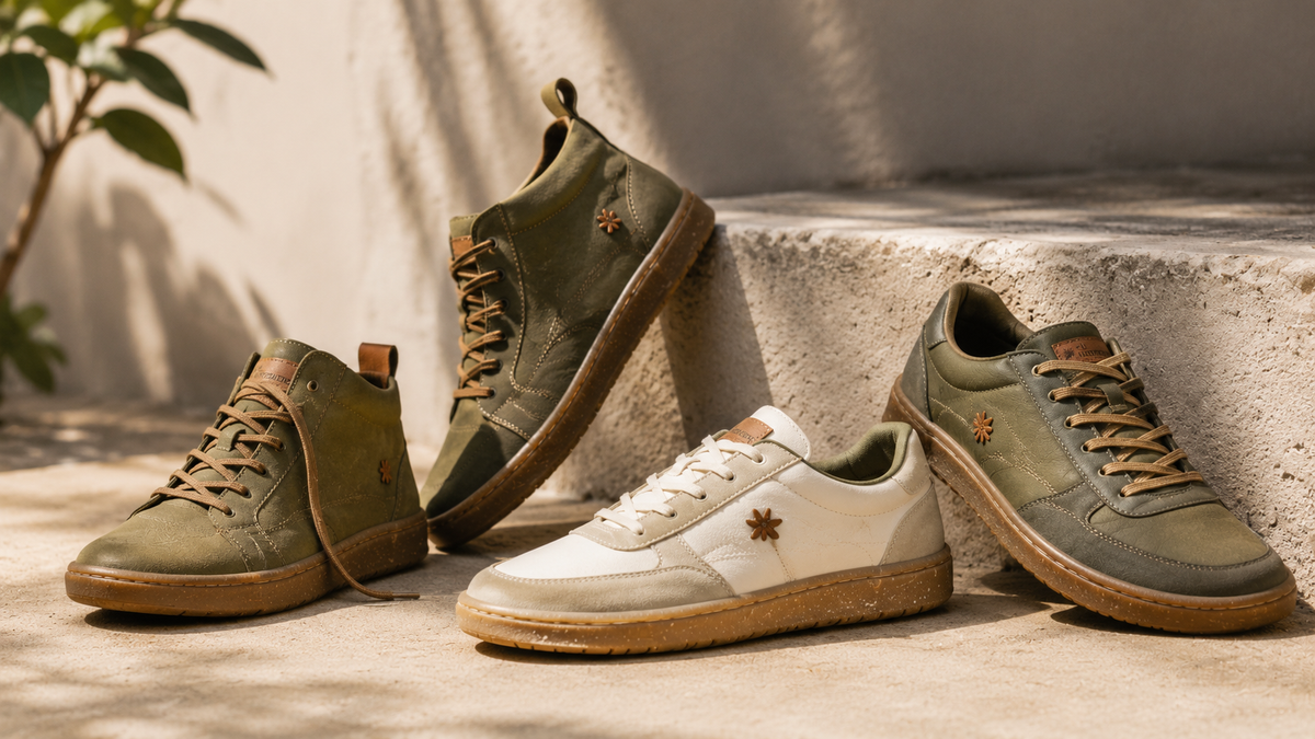 Moderne Boots und Sneaker in natürlichen Farben als Vorschau auf kommende Styles – shoedeal.de