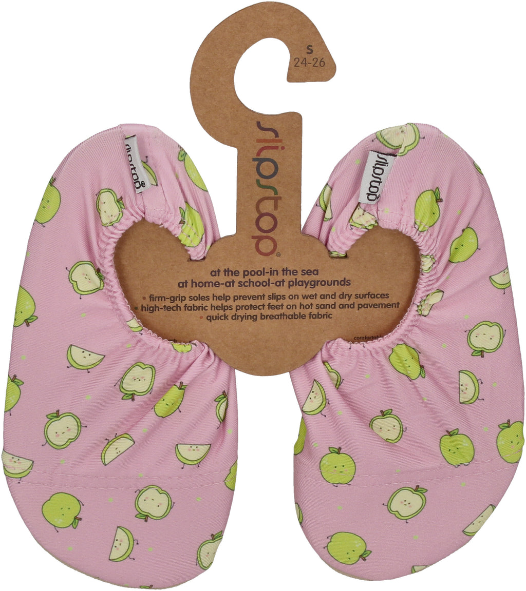 SLIPSTOP Kinder Hausschuhe Badeschuhe APPLE rose yellow-0