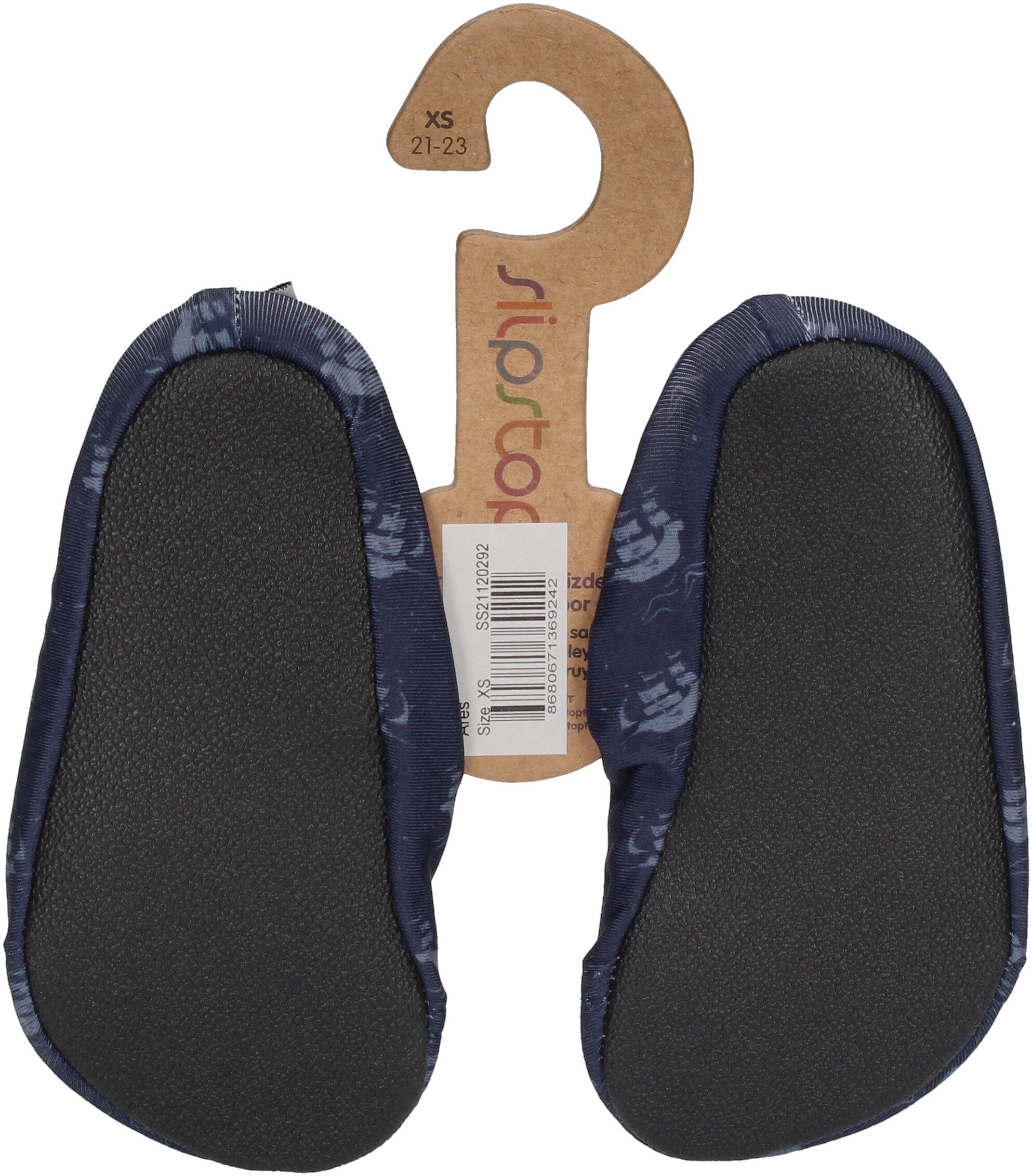 SLIPSTOP Hausschuhe Badeschuhe ARES Hai dunkelblau-1