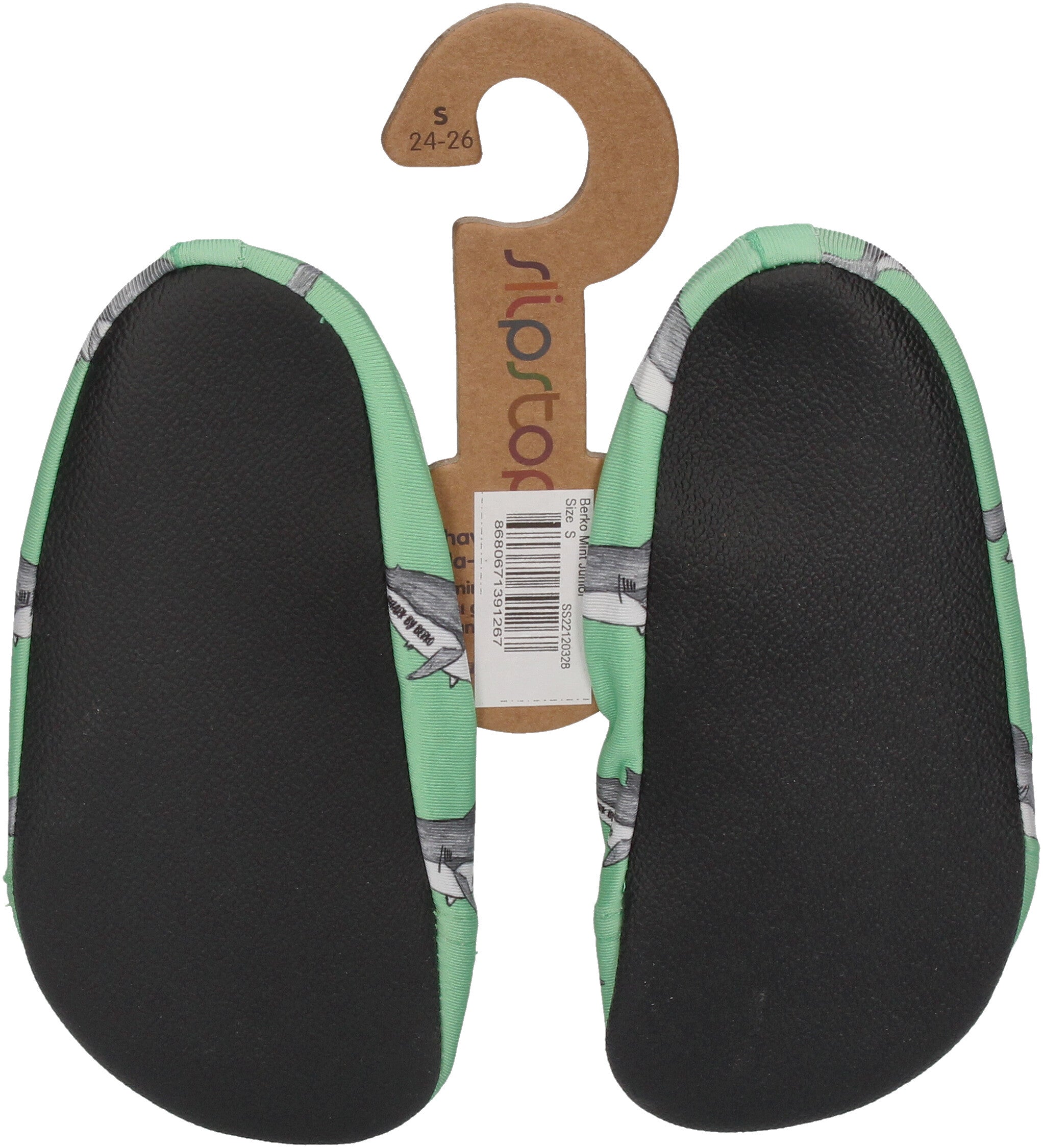 SLIPSTOP Kinder Hausschuhe Badeschuhe BERKO - mint-1