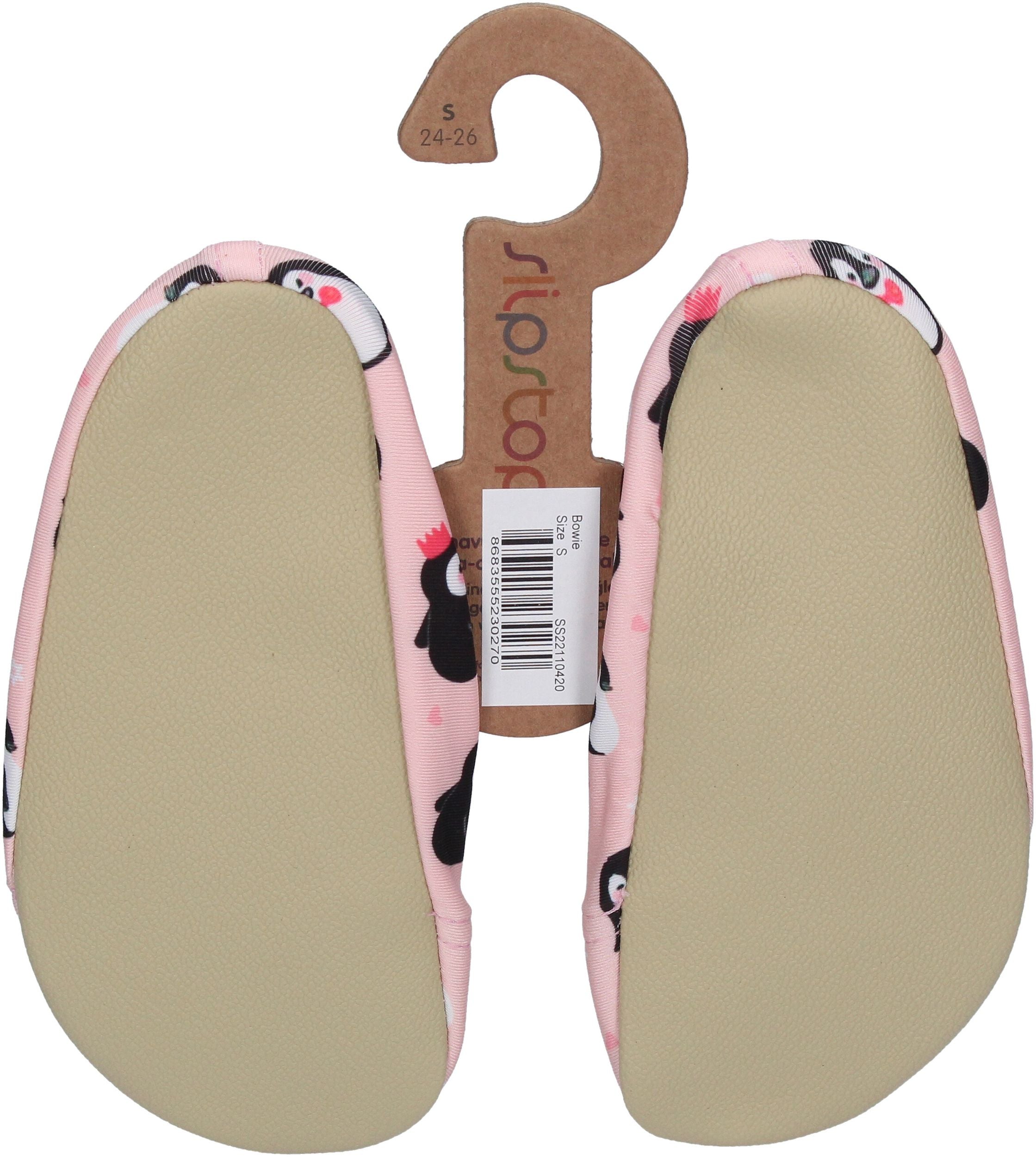 SLIPSTOP Kinder Hausschuhe Badeschuhe BOWIE - rosa-1